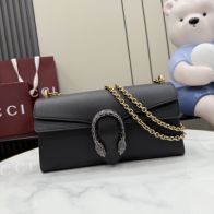 グッチ n級品 ディオニュソス コンパクトバッグ ブラックレザー ゴールドチェーン ショルダー 874735
