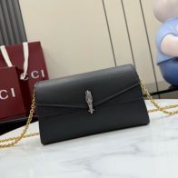 グッチ ハイブランド ディオニュソス レザー チェーンショルダーバッグ ブラック シンプル高級感 876531