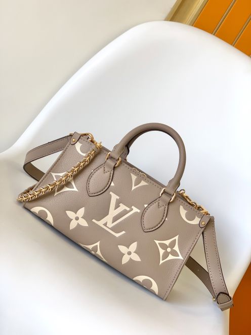ルイヴィトン スーパーコピー オンザゴー ミニバッグ グレージュ 2WAYコンパクト上品デザイン M23641 M23698 M23640