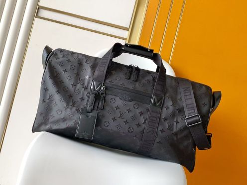 ルイ・ヴィトン 並行輸入品 キーポル モノグラム ボストンバッグ ブラック オールブラック仕様 M23786