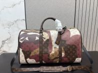 ルイ・ヴィトン 並行輸入品 キーポル モノグラム アート柄 ボストンバッグ ブラウン マルチカラー