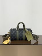 ルイ・ヴィトン ハイブランド キーポル モノグラム ミニボストンバッグ ブラック カーキコンビ M28638