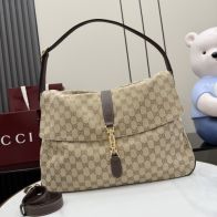 グッチ スーパーコピー ジャッキー1961 GGキャンバス ショルダーバッグ ベージュ×ブラウン A005ZI