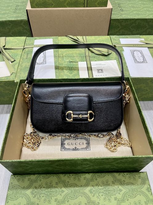 グッチ n級品 ホースビット1955 クラシカル 2WAYミニバッグ ブラック ゴールド金具 735178