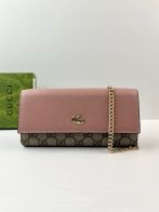グッチ n級品 オフィディア GGキャンバス チェーンウォレット ピンク ベージュ コンビ