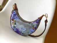 ルイ・ヴィトン コピー ループ フローラルモノグラム ショルダーバッグ ブルー ブラウン切替 M21183