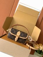 ルイヴィトン 並行輸入品 ディアンヌ モノグラム ミニバッグ ブラウン ヌメ革調切替 ゴールド金具 2WAY仕様 M83298