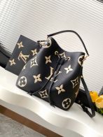 ルイヴィトン スーパーコピー ノエ 巾着ショルダーバッグ ブラック モノグラム柄 ゴールド金具 2WAY仕様 M45497