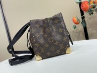 ルイヴィトン n級品 ノエ ミニリュック ブラウン モノグラム柄 ブラックストラップ ゴールドコーナー金具 レディース m29323