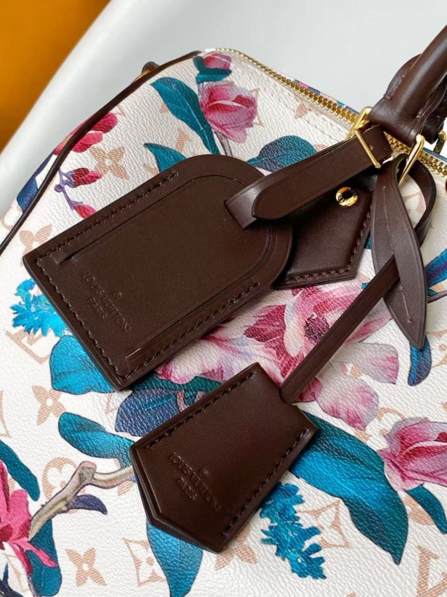 ルイヴィトン n級品 ナノスピーディ モノグラムフローラル ホワイト 花柄_5