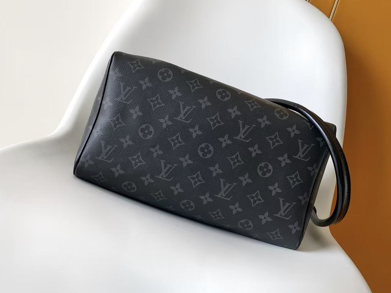 ルイヴィトン 並行輸入品 ナノスピーディ モノグラムエクリプス ブラック チェーン装飾 ミニボストンバッグ_3