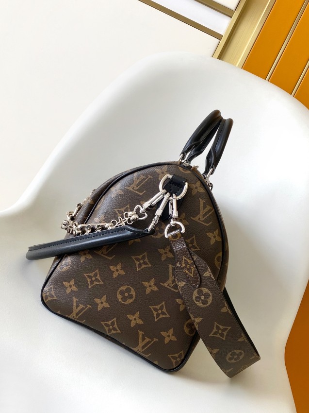 ルイヴィトン スーパーコピー ナノスピーディ モノグラム ブラウン トラベルタグ付 レザーアクセント ミニボストンバッグ_2
