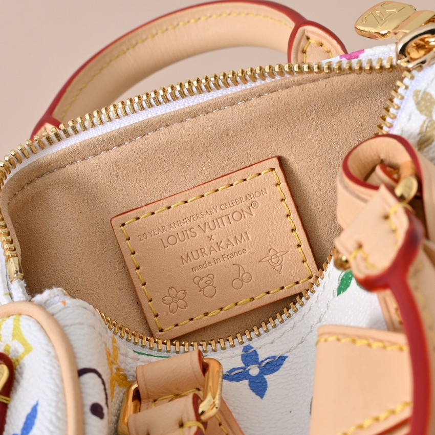 ルイヴィトン コピー ナノスピーディ マルチカラーモノグラム レザー切替 ミニボストンバッグ ホワイト 定番_9