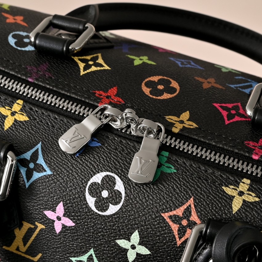 ルイヴィトン n級品 ナノスピーディ マルチカラーモノグラム 2WAYミニバッグ ブラック レディース_2