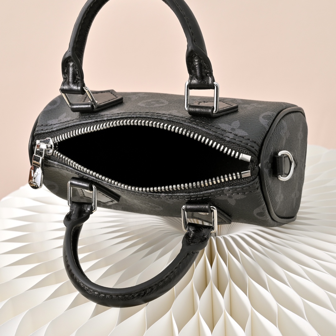 ルイヴィトン ハイブランド ナノスピーディ モノグラムシャドウ 2WAYミニバッグ ブラック レディース_9