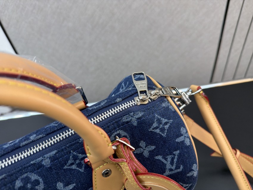 ルイヴィトン コピー ナノスピーディ デニム調モノグラム 刺繍アクセント ミニボストンバッグ ネイビー レディース_5