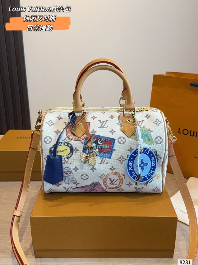 ルイヴィトン n級品 ナノスピーディ モノグラムステッカー風プリント ミニボストンバッグ ホワイト おすすめ_5
