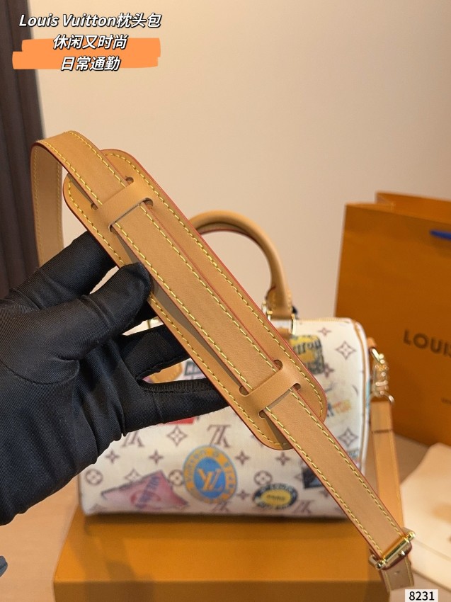 ルイヴィトン n級品 ナノスピーディ モノグラムステッカー風プリント ミニボストンバッグ ホワイト おすすめ_7