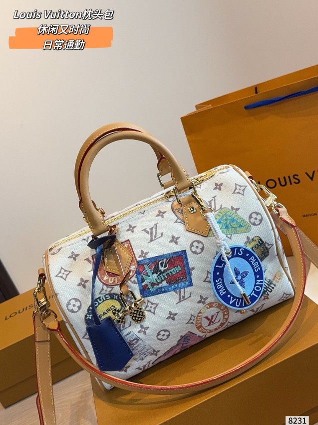 ルイヴィトン n級品 ナノスピーディ モノグラムステッカー風プリント ミニボストンバッグ ホワイト おすすめ_4