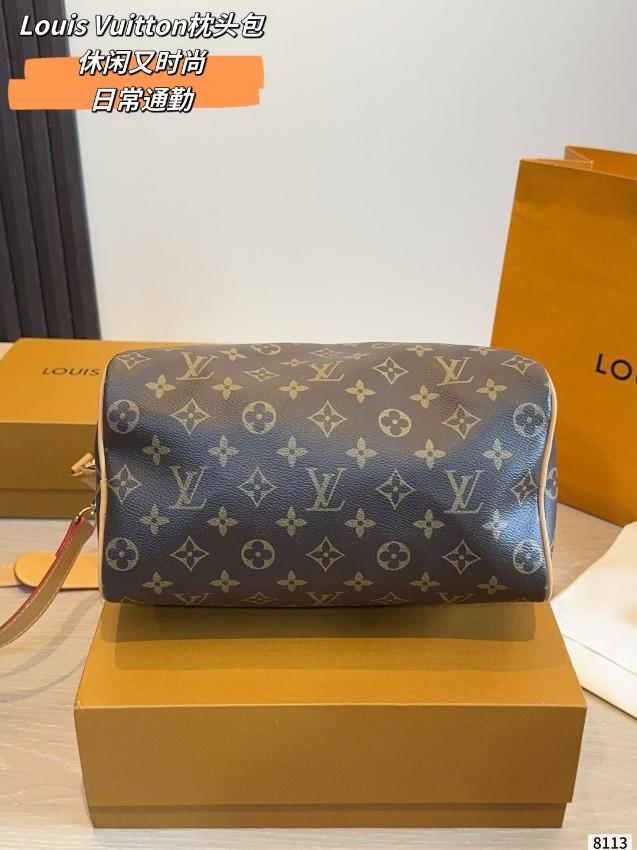 ルイヴィトン ハイブランド ナノスピーディ モノグラム ビーズチャーム装飾 コンパクトバッグ ブラウン 注目商品_6