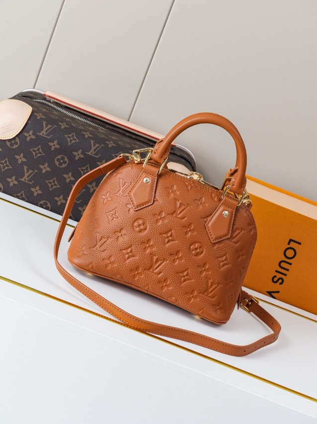 ルイヴィトン スーパーコピー ナノスピーディ エンボスモノグラム レザーミニボストンバッグ ブラウン レディース 新作_8