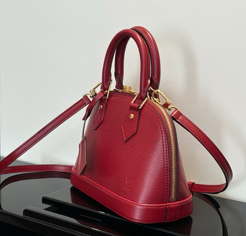 ルイヴィトン コピー ナノスピーディ エピレザー 半円フォルム ミニボストンバッグ レッド レディース おすすめ_3