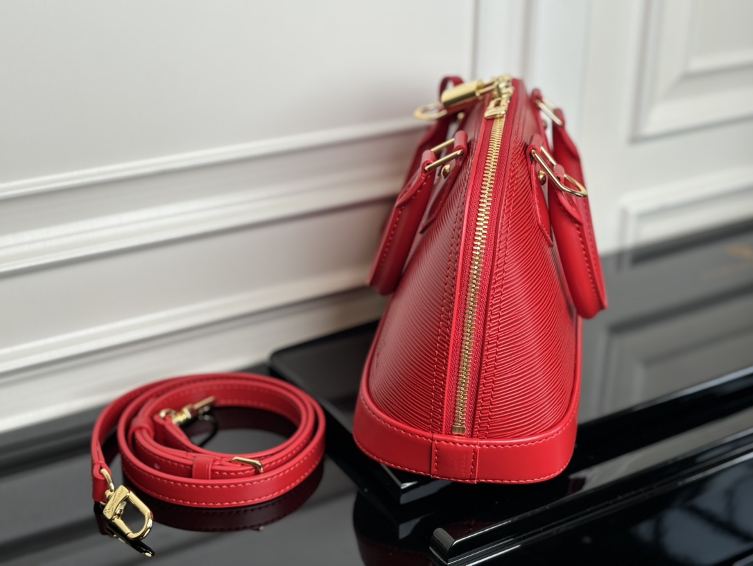 ルイヴィトン n級品 ナノスピーディ エピレザー ミニボストンバッグ レッド レディース 新作_5