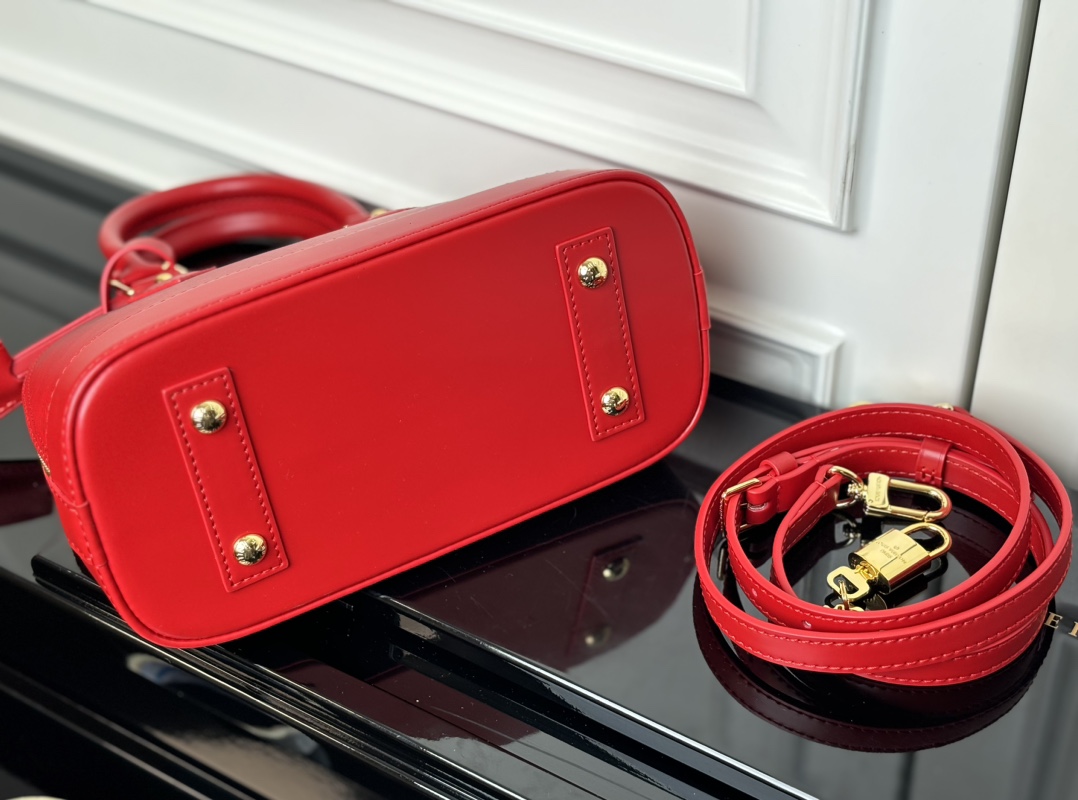 ルイヴィトン n級品 ナノスピーディ エピレザー ミニボストンバッグ レッド レディース 新作_9