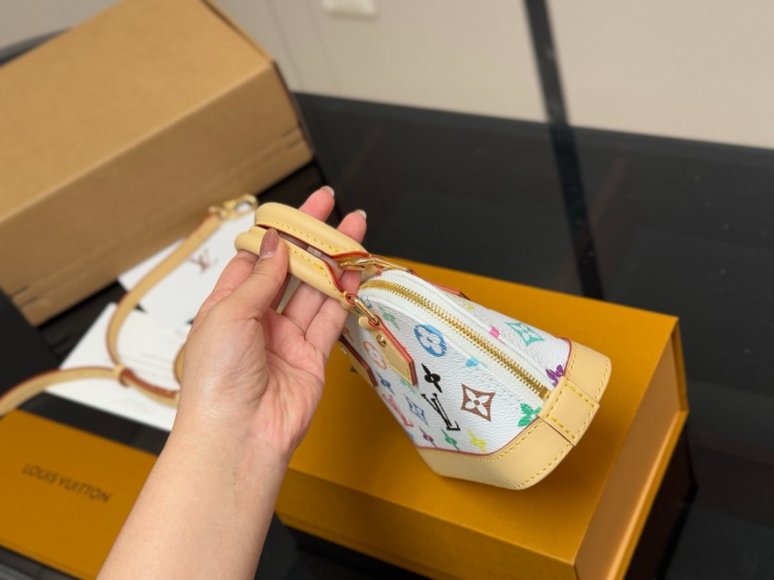 ルイヴィトン n級品 ナノスピーディ マルチカラー モノグラム ミニバッグ ホワイト レディース 売れ筋_2