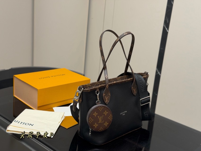 ルイヴィトン スーパーコピー ナノスピーディ モノグラム コンビ トートバッグ ブラック レディース 人気モデル_3