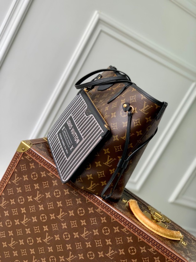 ルイヴィトン スーパーコピー ナノスピーディ モノグラム ブラックハンドル トートバッグ ブラウン レディース 定番_4