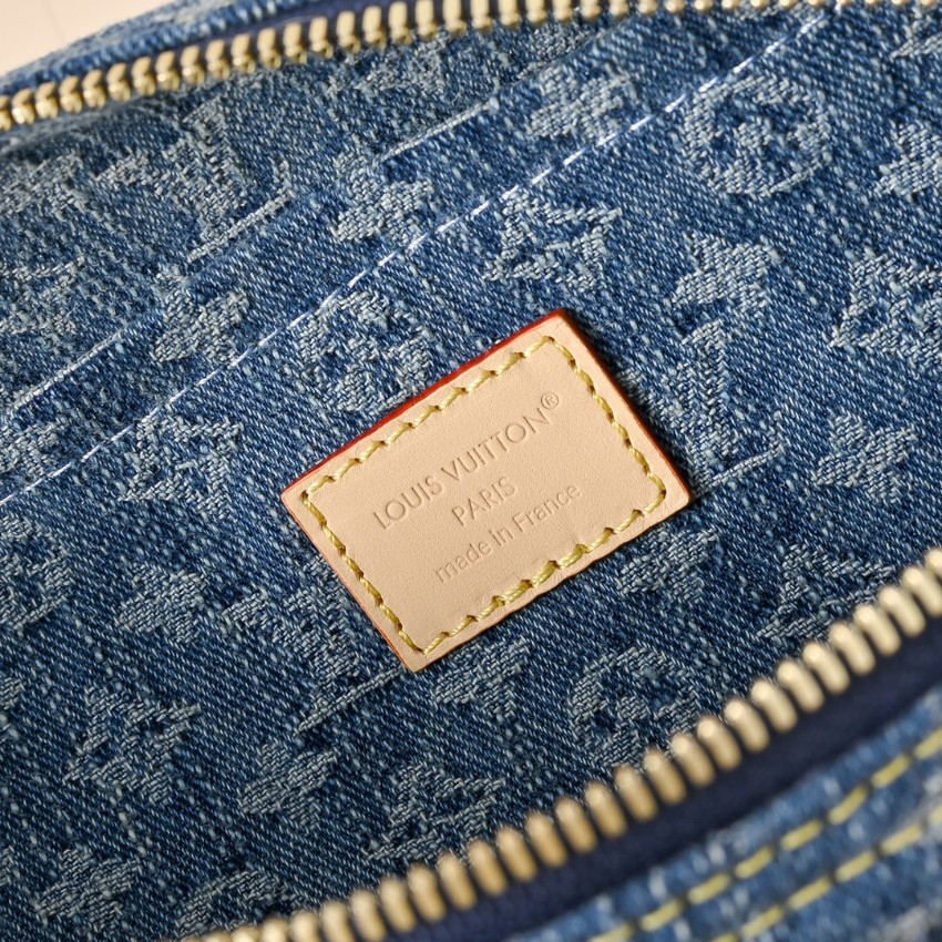 ルイヴィトン スーパーコピー ナノスピーディ デニム ジャカード ミニボストンバッグ ブルー 人気モデル_2