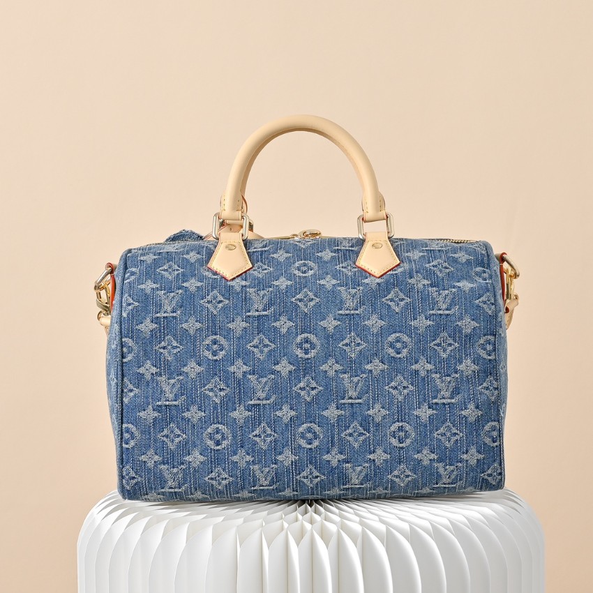 ルイヴィトン スーパーコピー ナノスピーディ デニム ジャカード ミニボストンバッグ ブルー 人気モデル_5