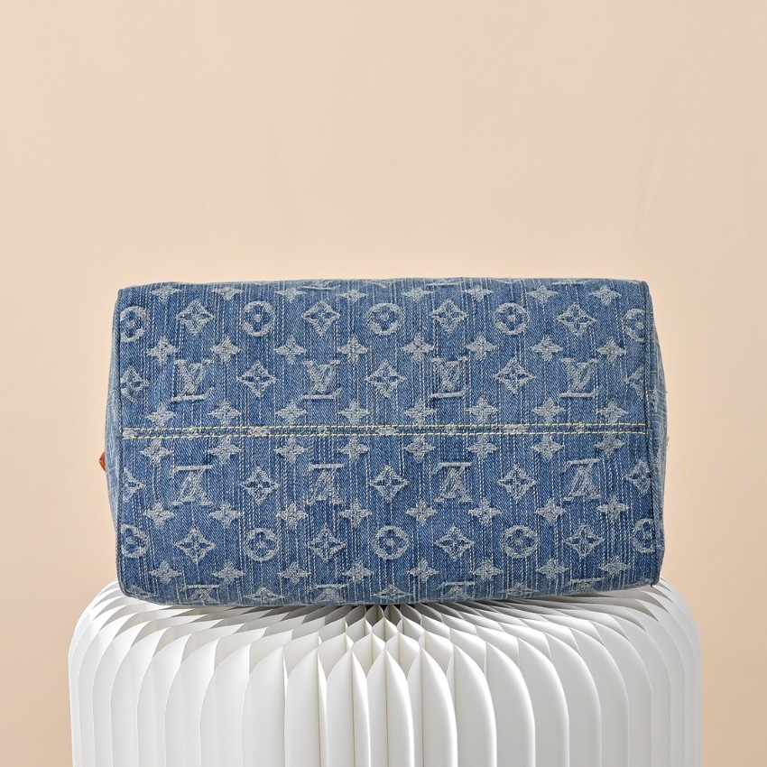 ルイヴィトン スーパーコピー ナノスピーディ デニム ジャカード ミニボストンバッグ ブルー 人気モデル_7