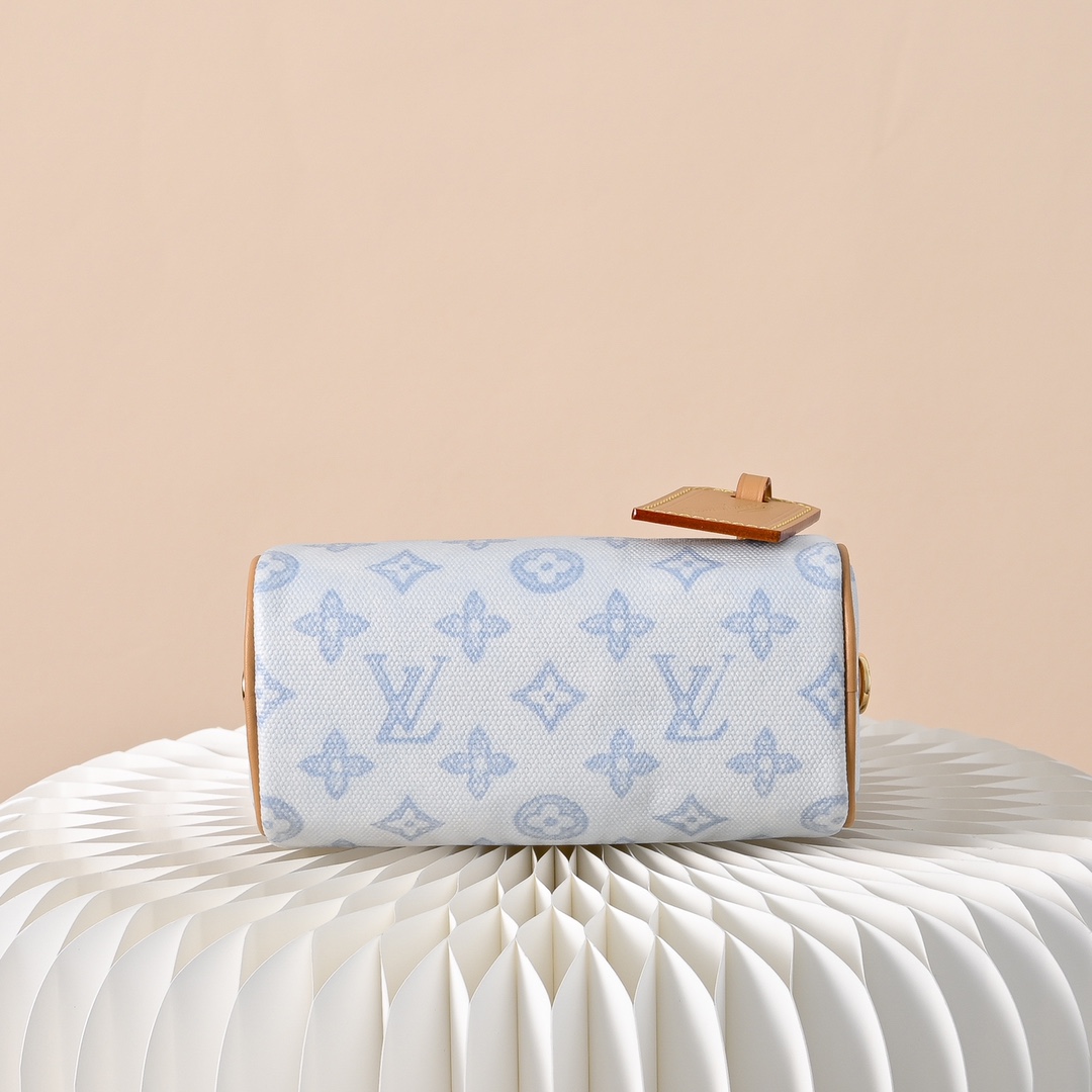 ルイヴィトン n級品 ナノスピーディ モノグラム パステル コンパクトバッグ ライトブルー 新作_7