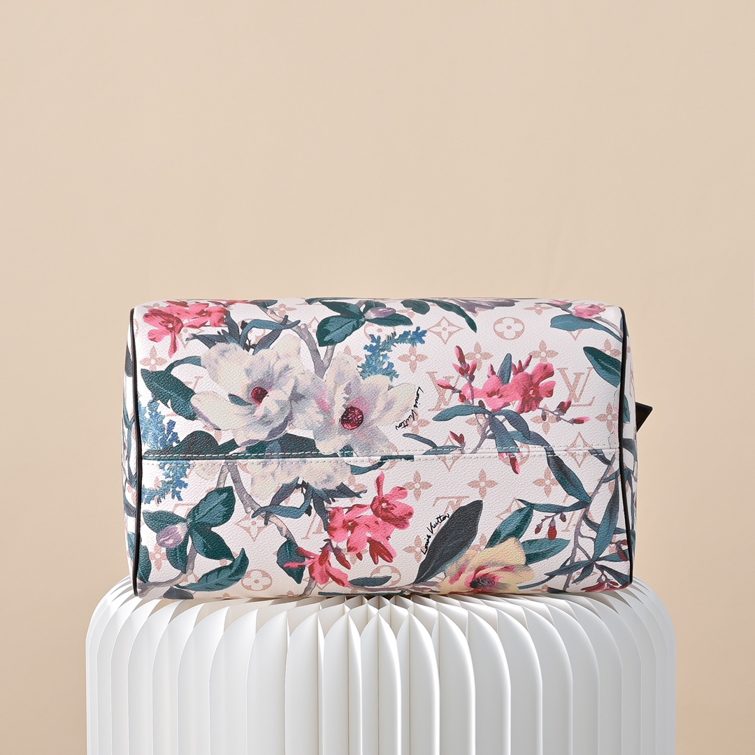 ルイヴィトン ハイブランド ナノスピーディ フローラルプリント ハンドバッグ ホワイト 注目商品_2