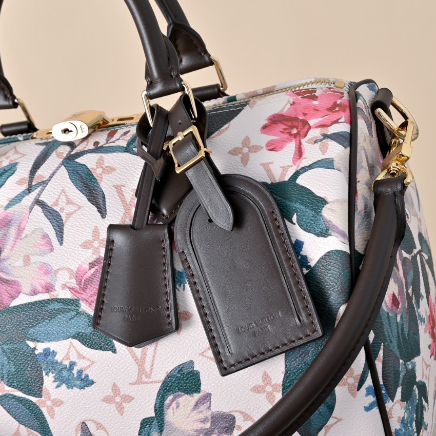 ルイヴィトン ハイブランド ナノスピーディ フローラルプリント ハンドバッグ ホワイト 注目商品_4