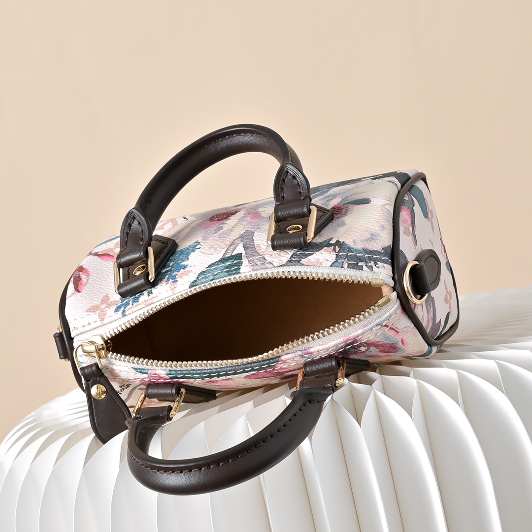 ルイヴィトン 並行輸入品 ナノスピーディ フローラル モノグラム ミニバッグ ホワイト 売れ筋_3