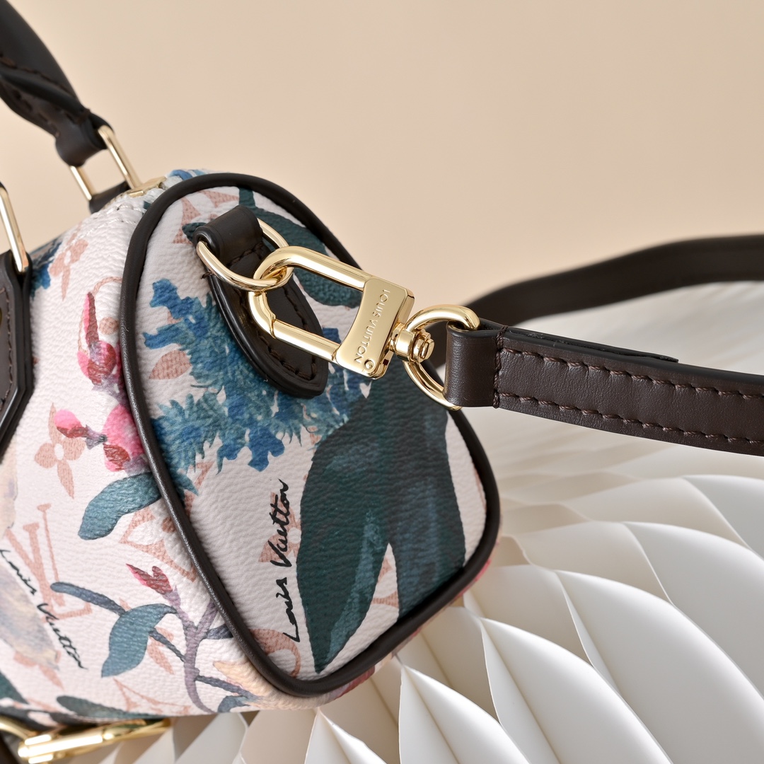 ルイヴィトン 並行輸入品 ナノスピーディ フローラル モノグラム ミニバッグ ホワイト 売れ筋_4