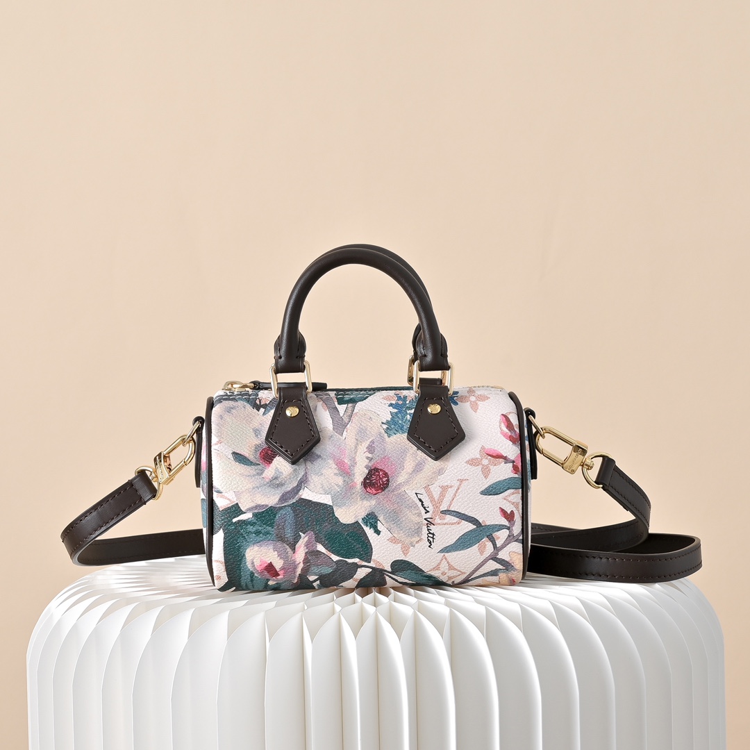 ルイヴィトン 並行輸入品 ナノスピーディ フローラル モノグラム ミニバッグ ホワイト 売れ筋_6