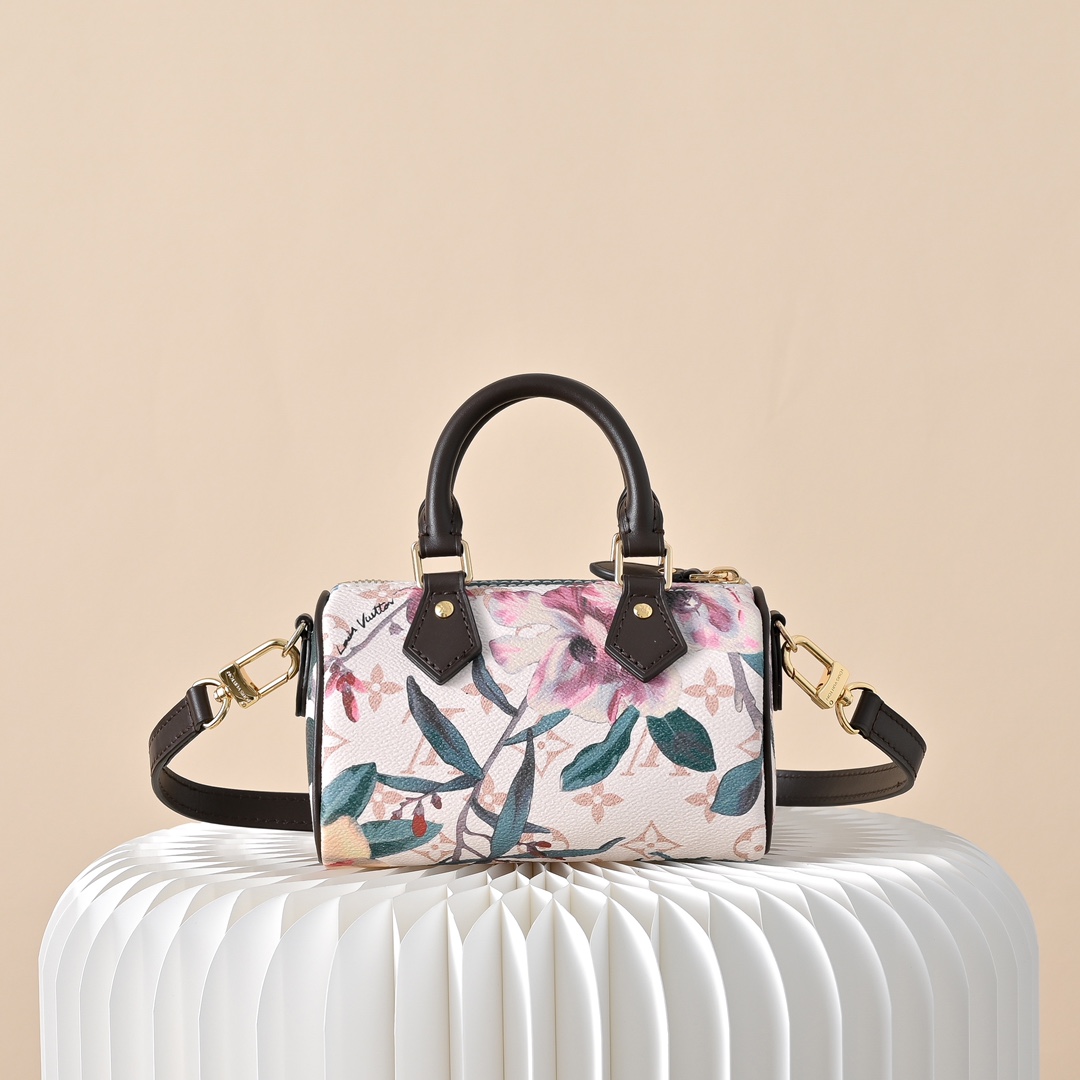 ルイヴィトン 並行輸入品 ナノスピーディ フローラル モノグラム ミニバッグ ホワイト 売れ筋_7