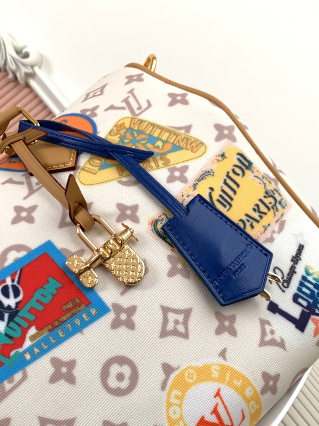 ルイヴィトン コピー ナノスピーディ モノグラム ステッカー 2WAYミニバッグ ホワイト 定番_2