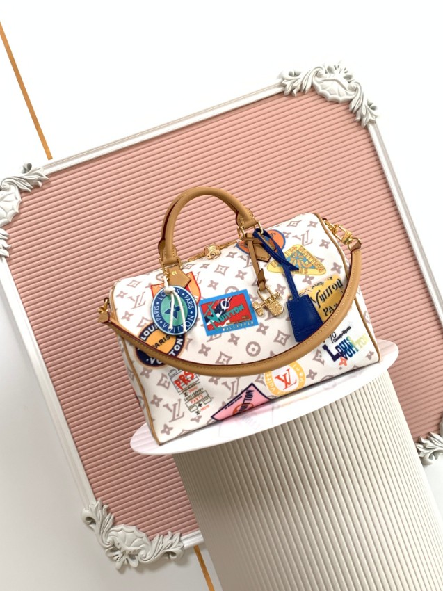 ルイヴィトン コピー ナノスピーディ モノグラム ステッカー 2WAYミニバッグ ホワイト 定番_3