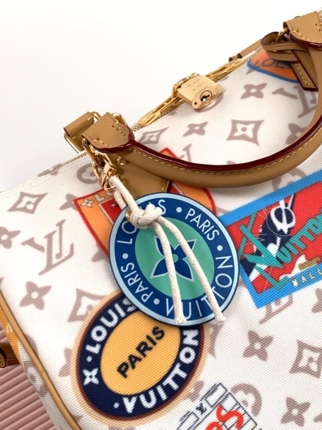 ルイヴィトン コピー ナノスピーディ モノグラム ステッカー 2WAYミニバッグ ホワイト 定番_8