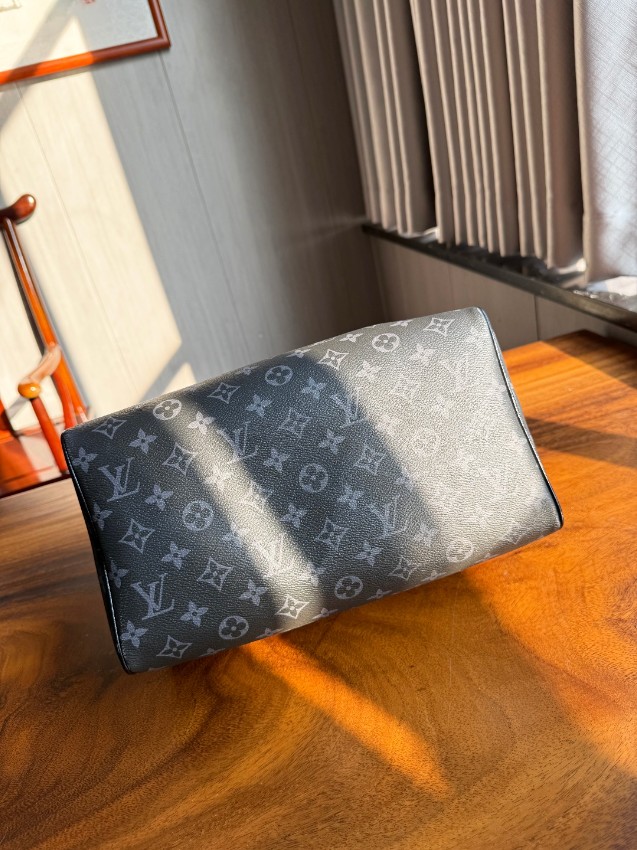 ルイヴィトン 並行輸入品 ナノスピーディ モノグラム ブラックチェーン ハンドバッグ グレー 人気モデル_5