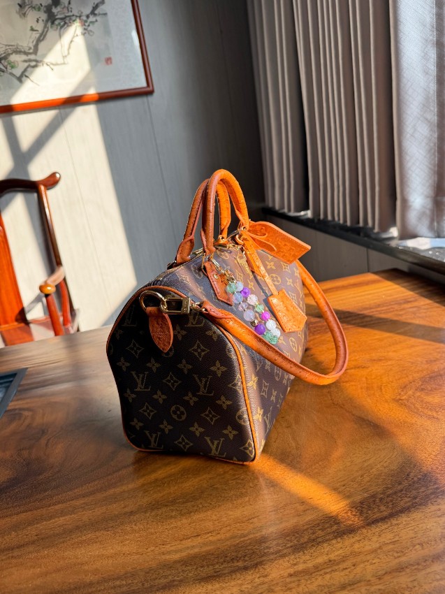 ルイヴィトン スーパーコピー ナノスピーディ モノグラム オレンジレザー 2WAYハンドバッグ ブラウン 注目商品_1