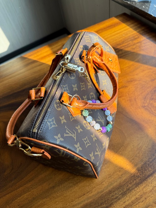 ルイヴィトン スーパーコピー ナノスピーディ モノグラム オレンジレザー 2WAYハンドバッグ ブラウン 注目商品_6