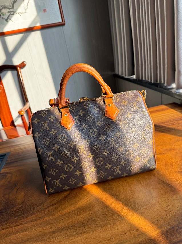 ルイヴィトン スーパーコピー ナノスピーディ モノグラム オレンジレザー 2WAYハンドバッグ ブラウン 注目商品_4