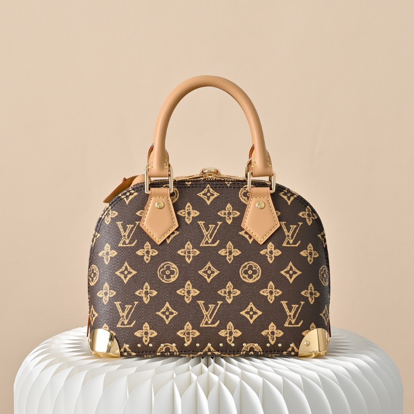 ルイヴィトン スーパーコピー ナノスピーディ モノグラム レザーコンビ ミニボストンバッグ ブラウン レディース人気モデル_1