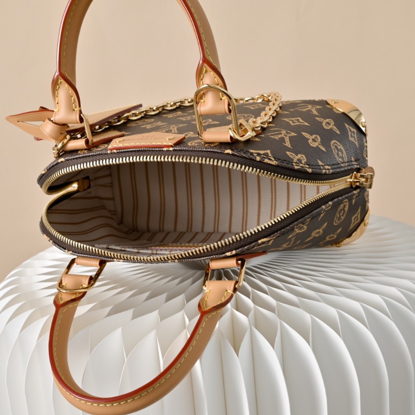 ルイヴィトン スーパーコピー ナノスピーディ モノグラム レザーコンビ ミニボストンバッグ ブラウン レディース人気モデル_4